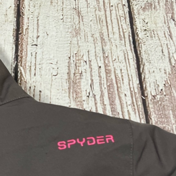 Kids Girls Spyder Ski Skiing Snowboarding Hooded Jacket Size XL - Picture 7 of 10